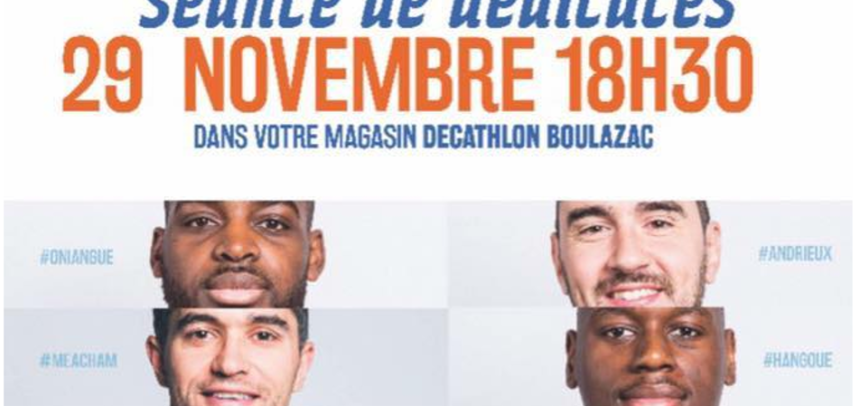 [Dédicaces] Séance de dédicaces mercredi 29 novembre à Decathlon Boulazac