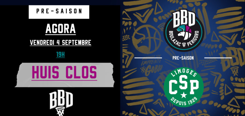 Pré-saison : BBD 68 – 78 LIMOGES CSP