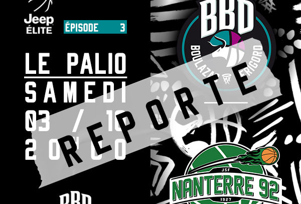 Covid-19 : BBD vs NANTERRE reporté