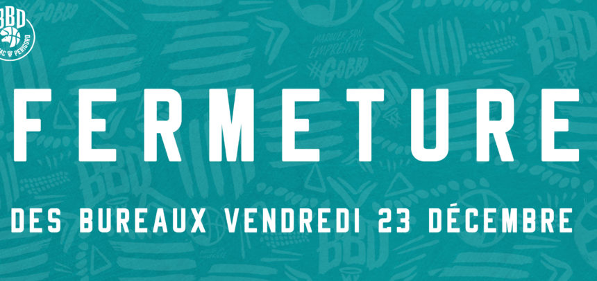 Fermeture exceptionnelle des bureaux vendredi 23 décembre