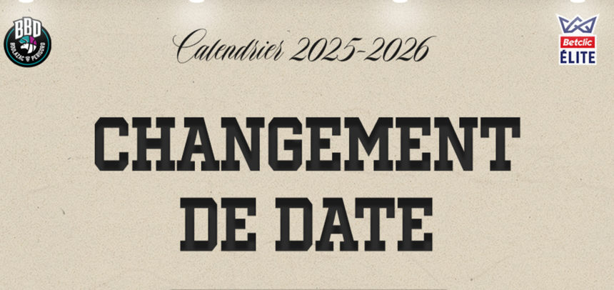 Changement de date