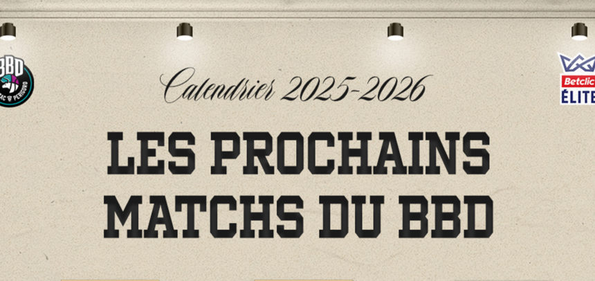Le programme des prochains matchs est connu !