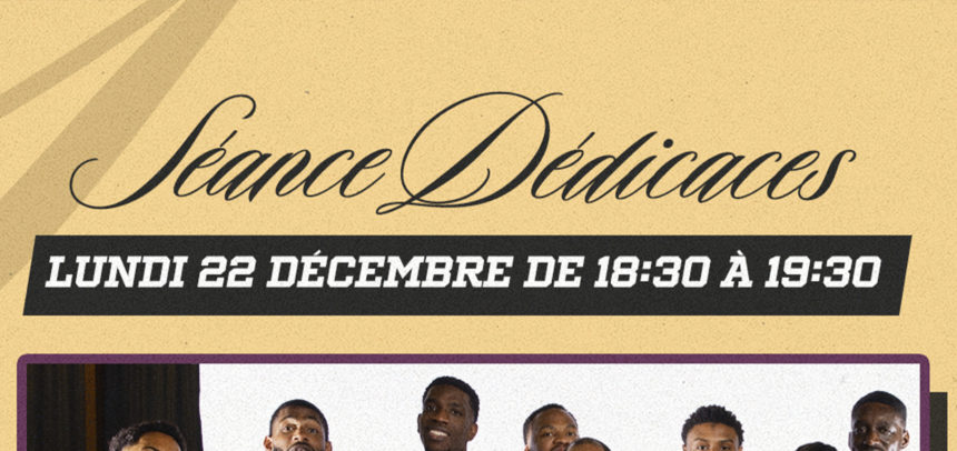 Séance dédicaces exceptionnelle ce lundi !